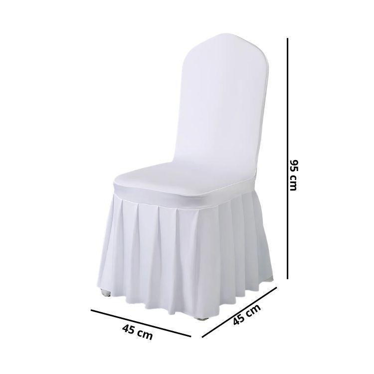 Funda Plisada Sillas Eventos Hoteles Fiestas Bodas Poliéster-2