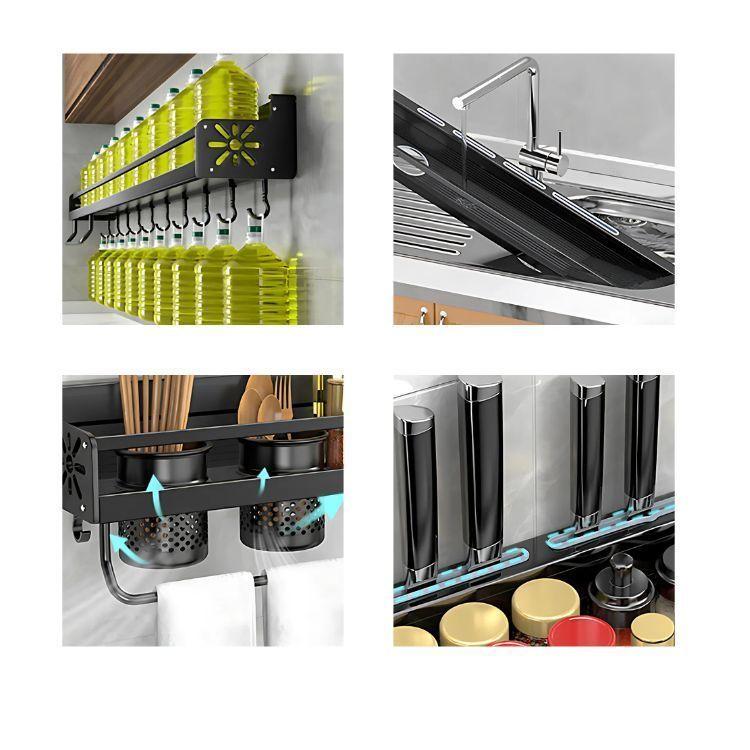 Soporte Pared Para Utensilios de Cocina Multiuso-5
