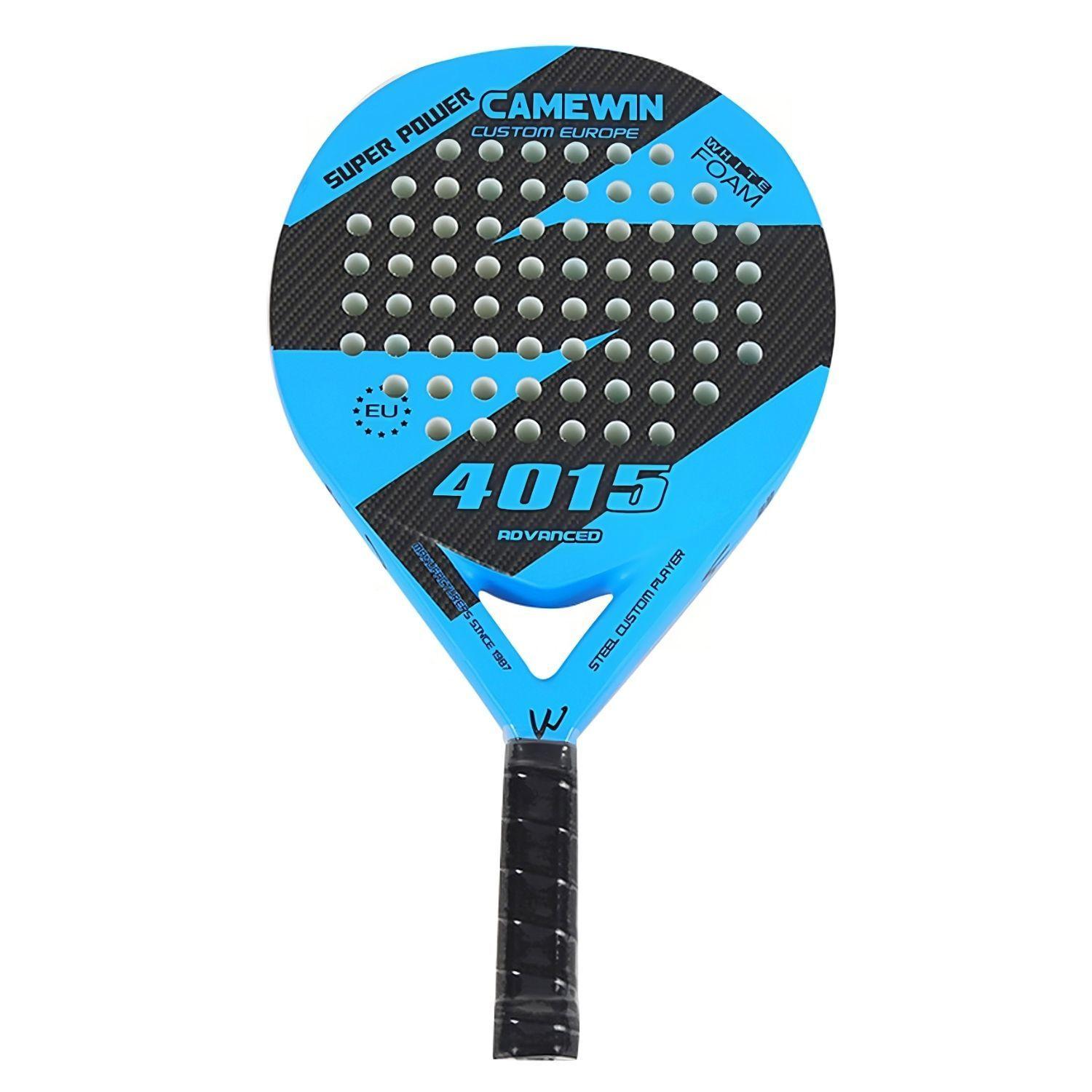Pala Padel Carbono Híbrido 38mm Con Bolso Deporte Playa - Azul-1