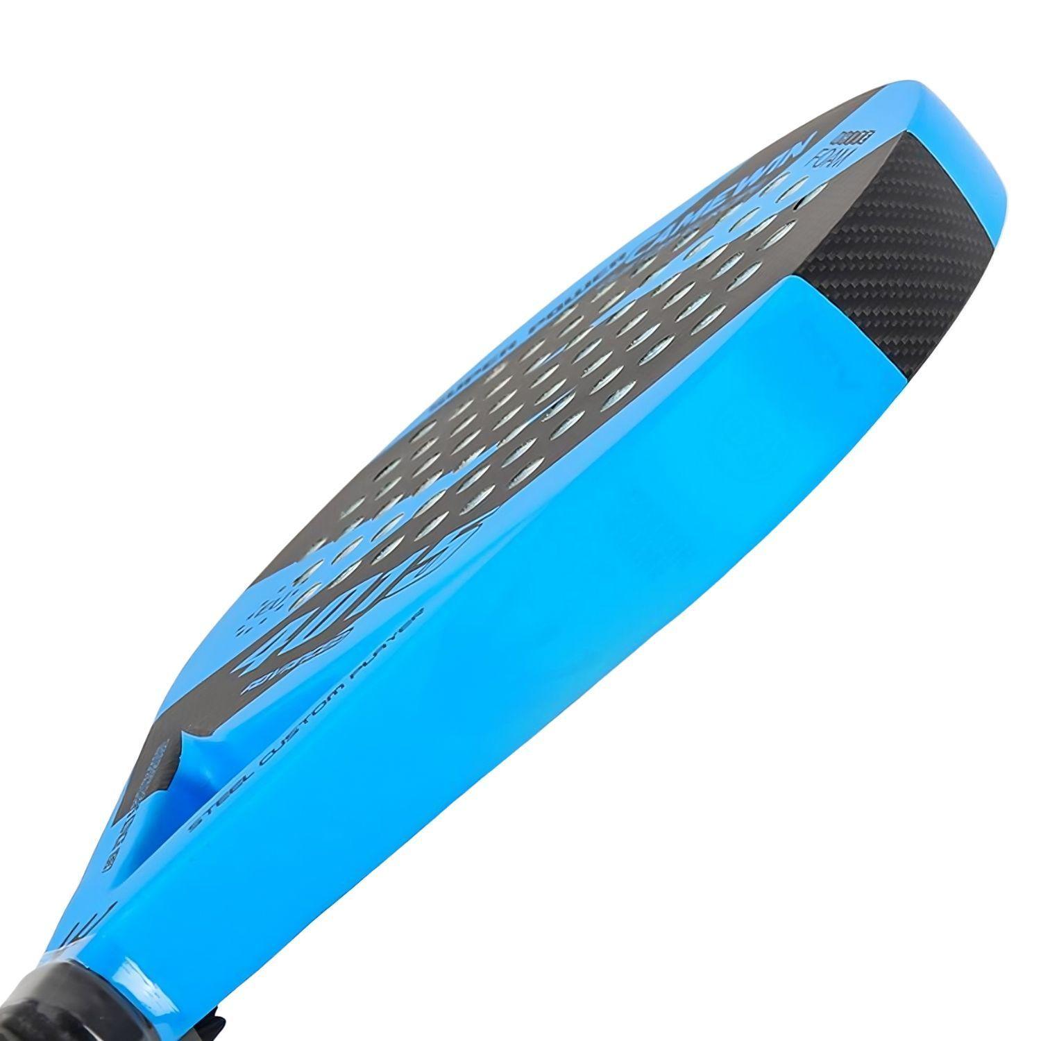 Pala Padel Carbono Híbrido 38mm Con Bolso Deporte Playa - Azul-2