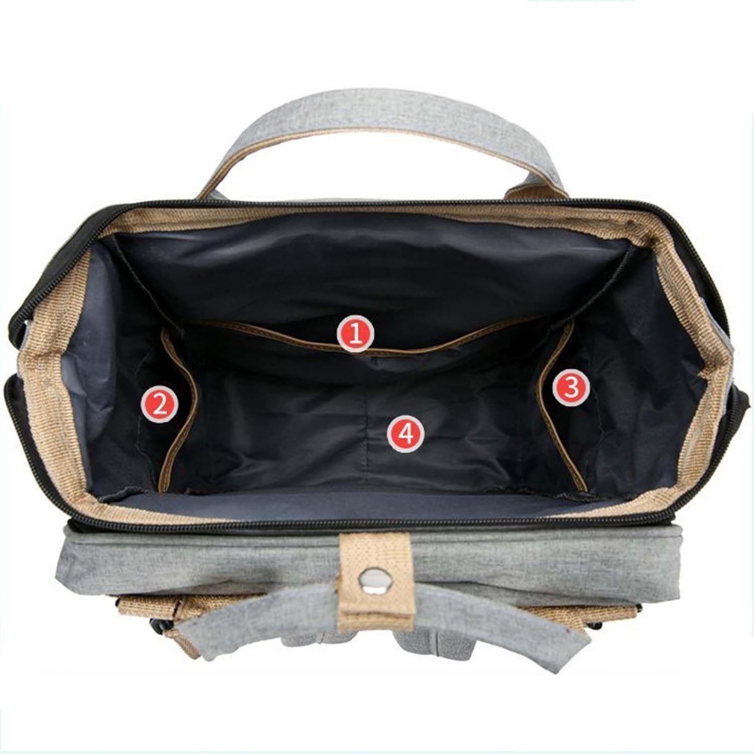 Bolso Mochila Cuna Plegable Impermeable Multi-2