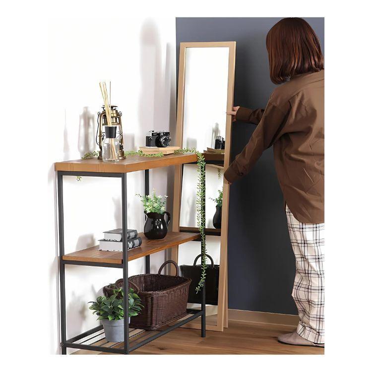 Espejo Cuerpo Entero 150x40cm Base Plegable Estilo Japones-4
