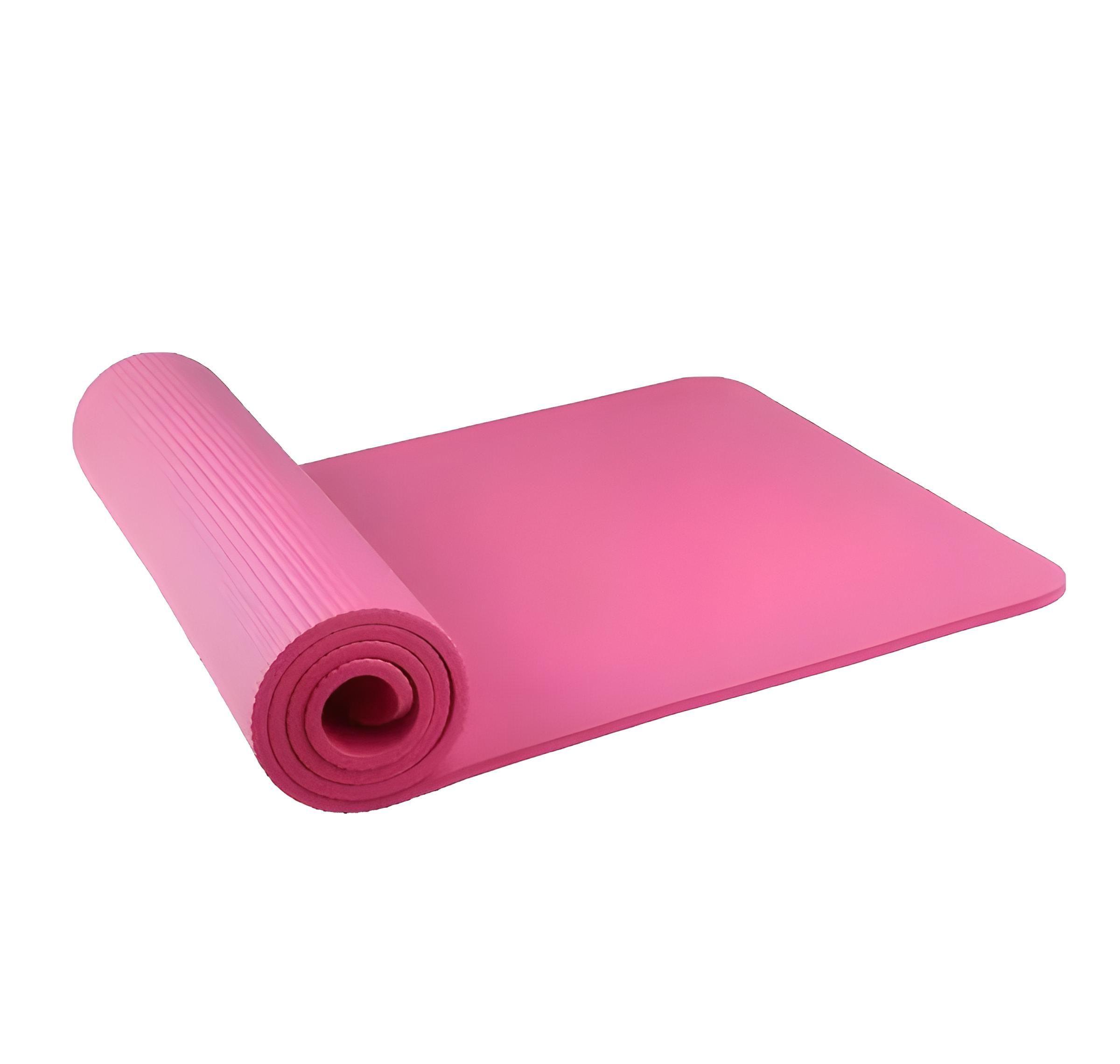 Yoga Mat 10 Mm Con Bolso + Strap Color Rosa-0