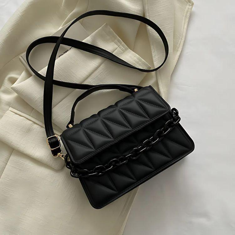 Cartera de Dama 20x7.5x15cm Con Diseño Cadena Elegante-3
