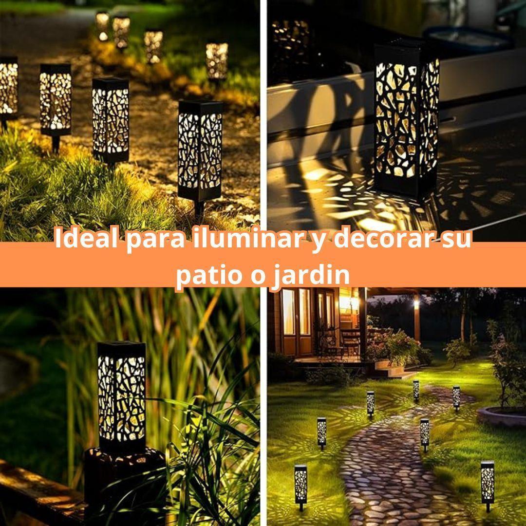 Pack 8 Faroles Solares Modernos Para Jardin Exteriores-3