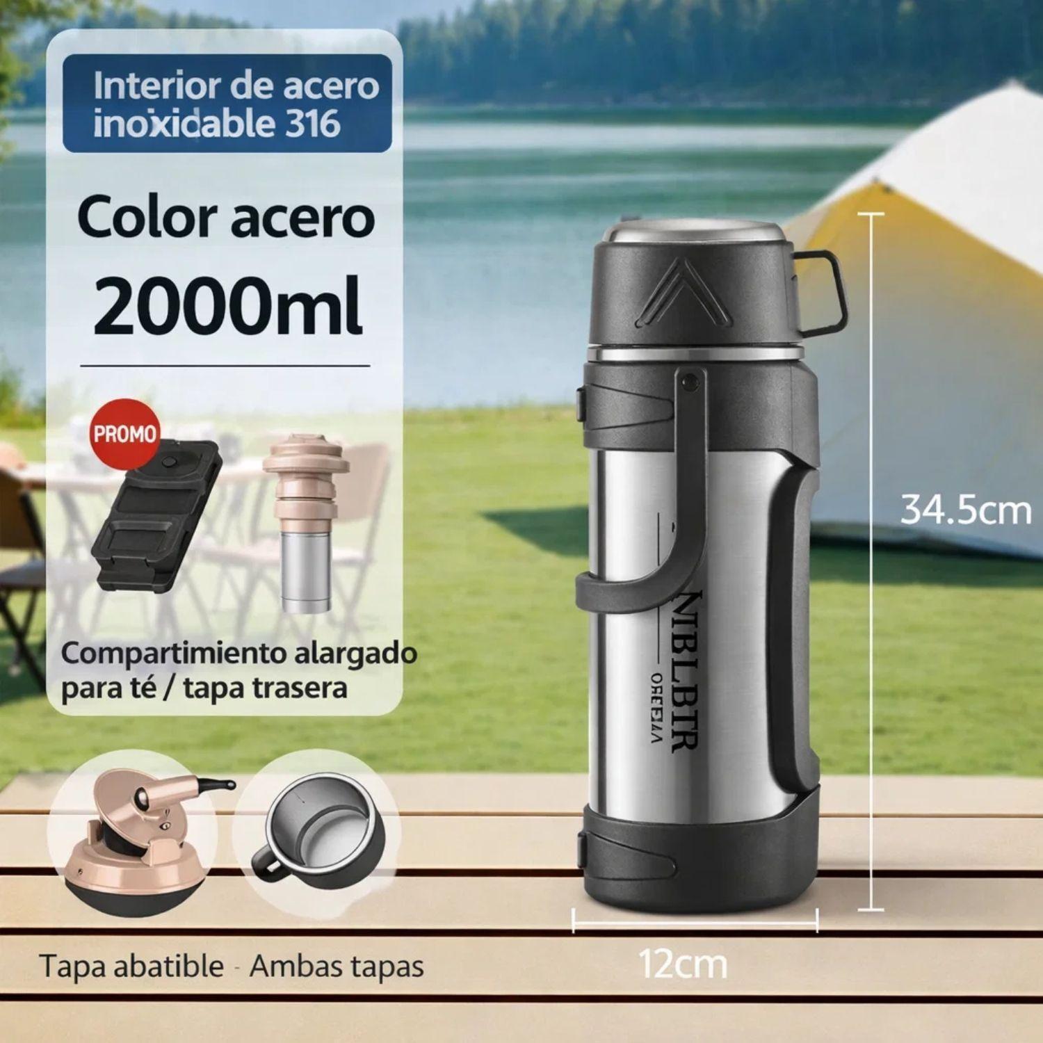 Termo 2L Acero Inoxidable 316 Botella T rmica De Viaje-2