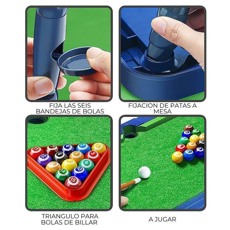 Mesa de Pool para Niños Mini Billar de Juguete-3