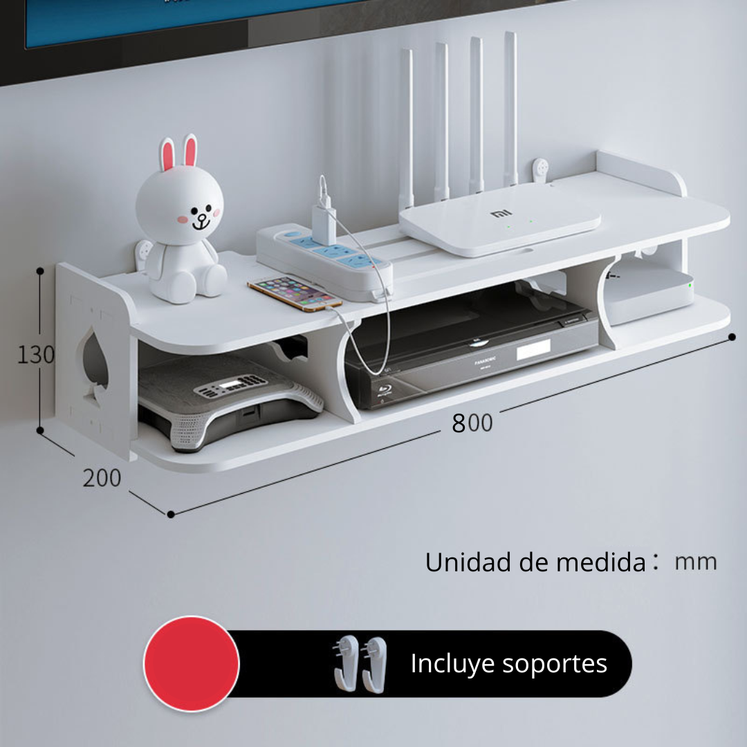 Estanteria Soporte Flotante de Pared para TV, Organizador-2