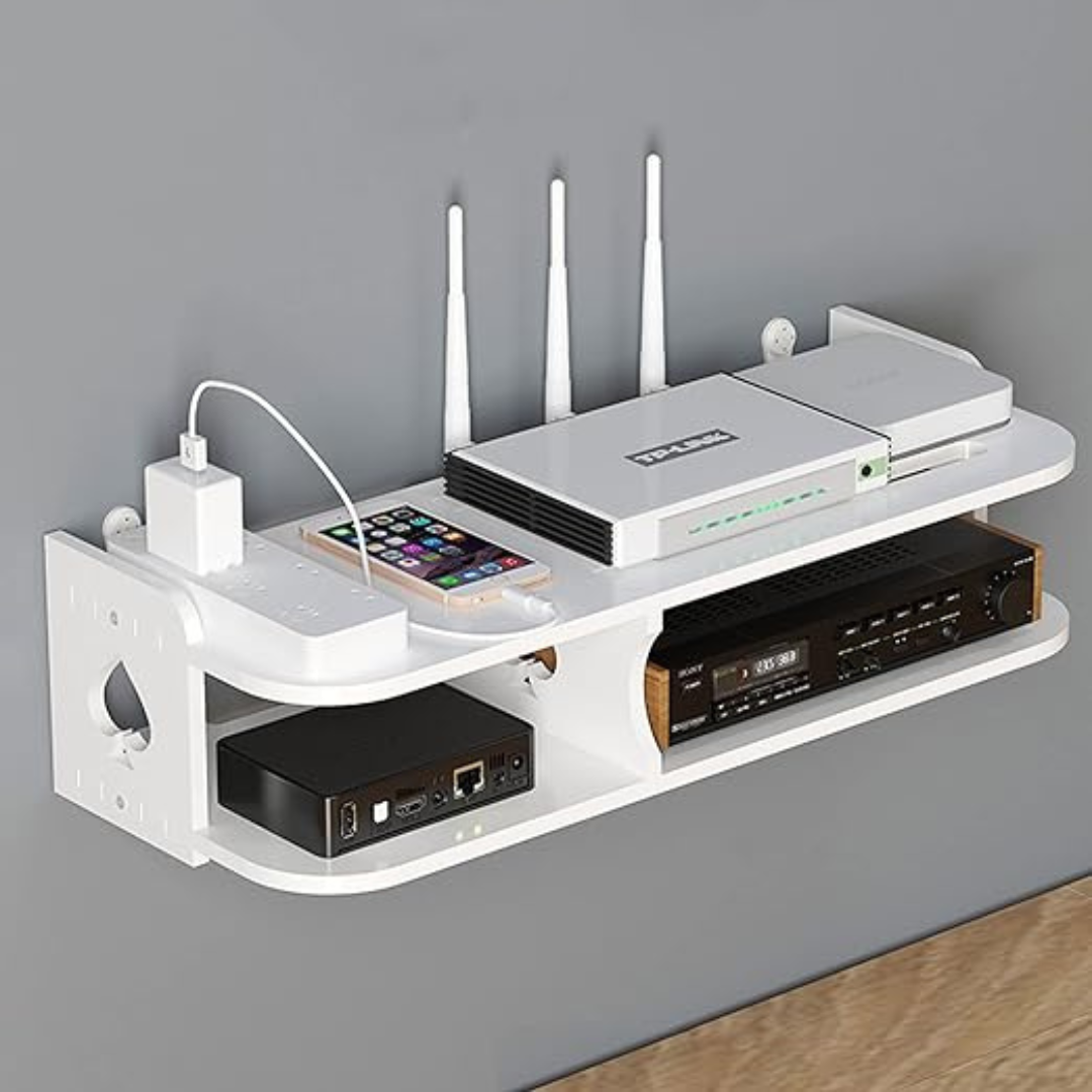 Estanteria Soporte Flotante de Pared para TV, Organizador-4