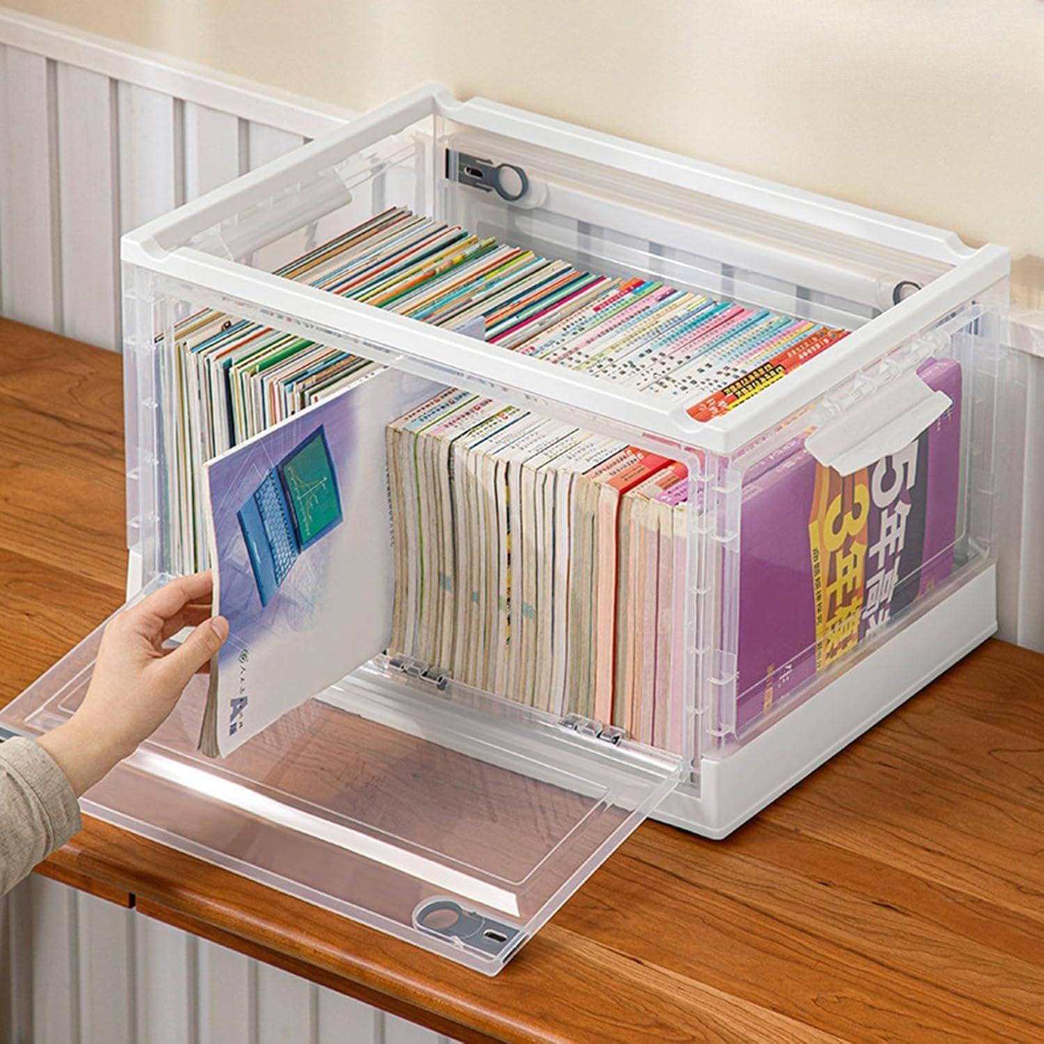 Organizador Apilable De 3 Niveles Plegable Con Tapas Oficina-2