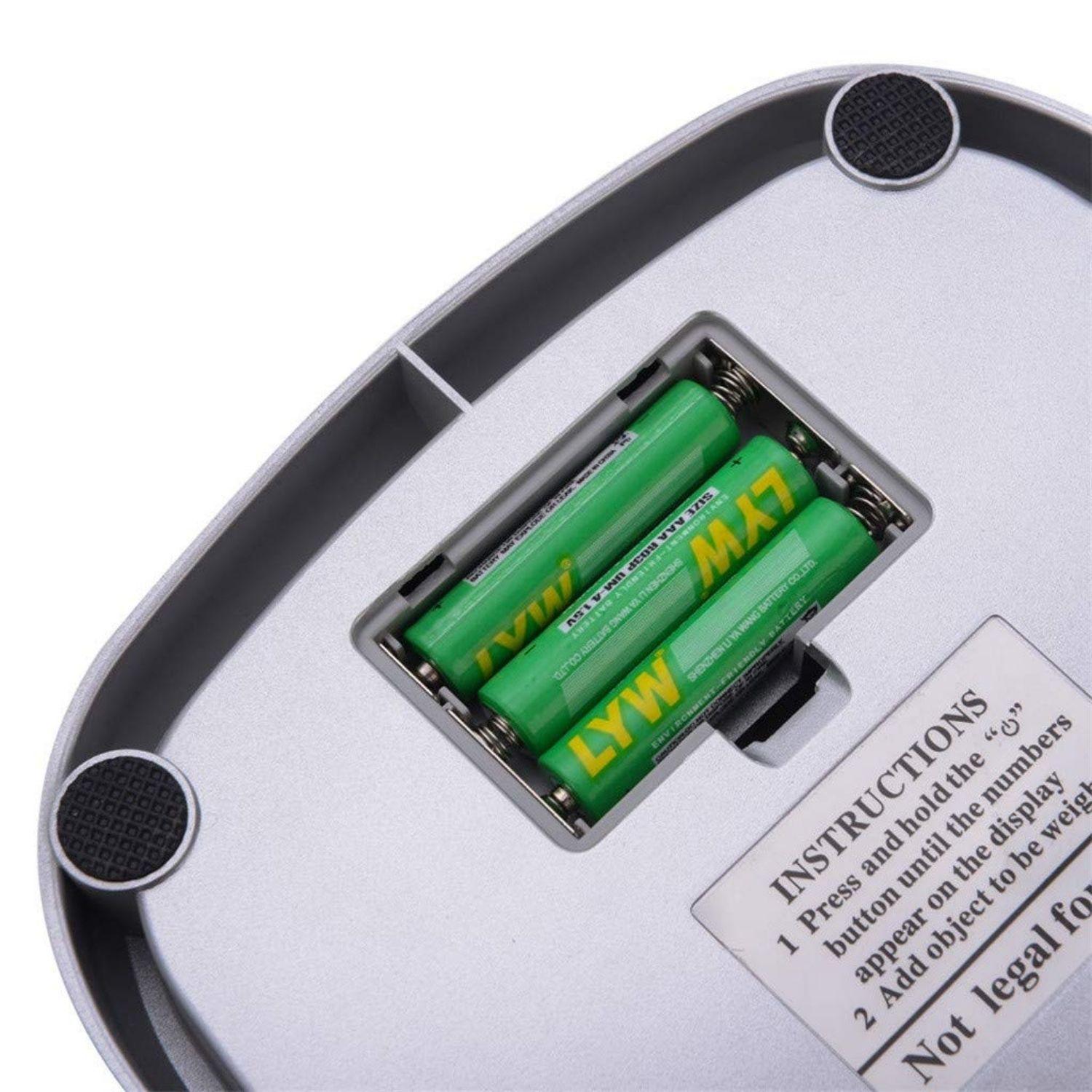 Balanza Gramera Pesa Digital De Cocina 10 kgs Con Pilas-3