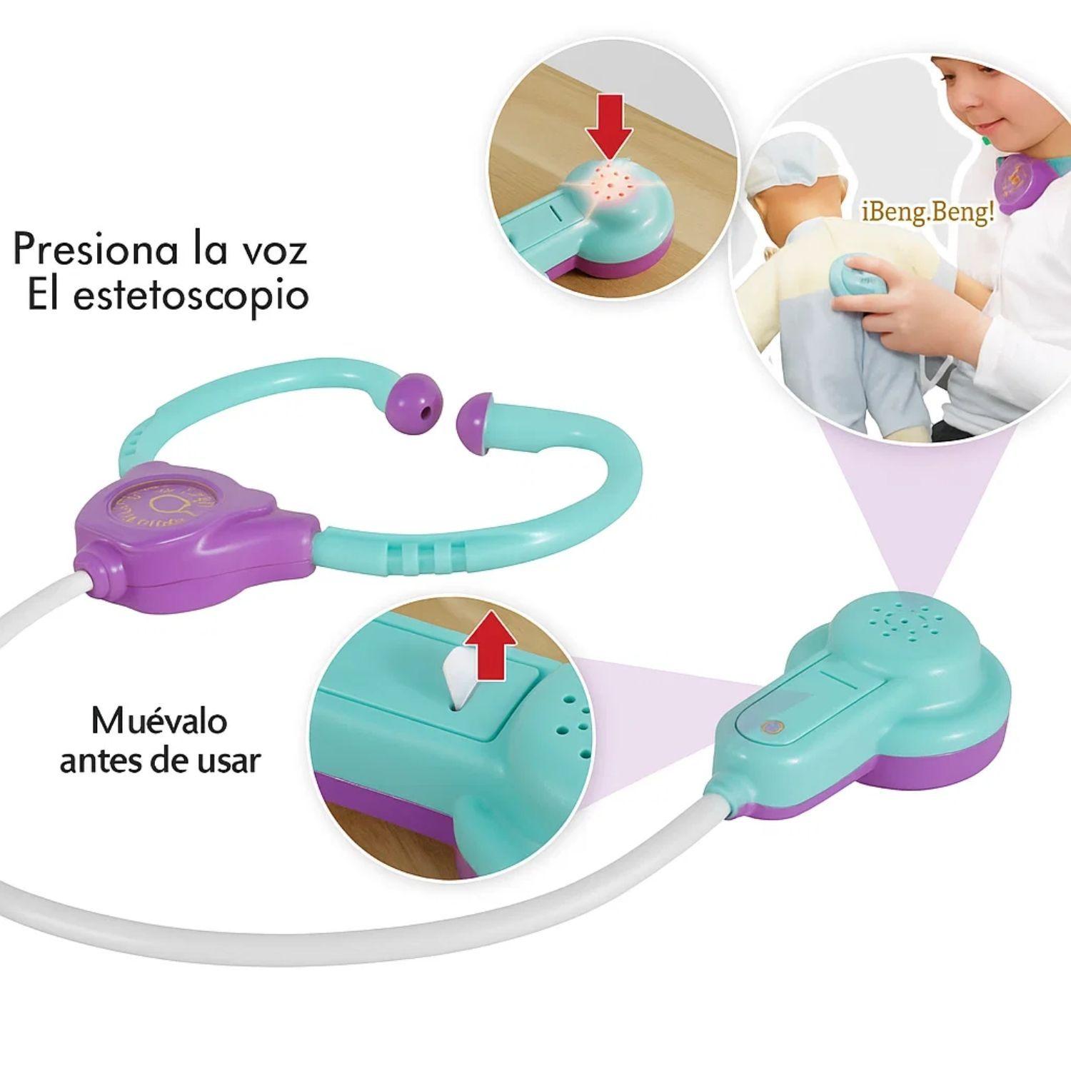 Set Juguetes Doctor Médico Rol Infantil Niños Con Luz-3