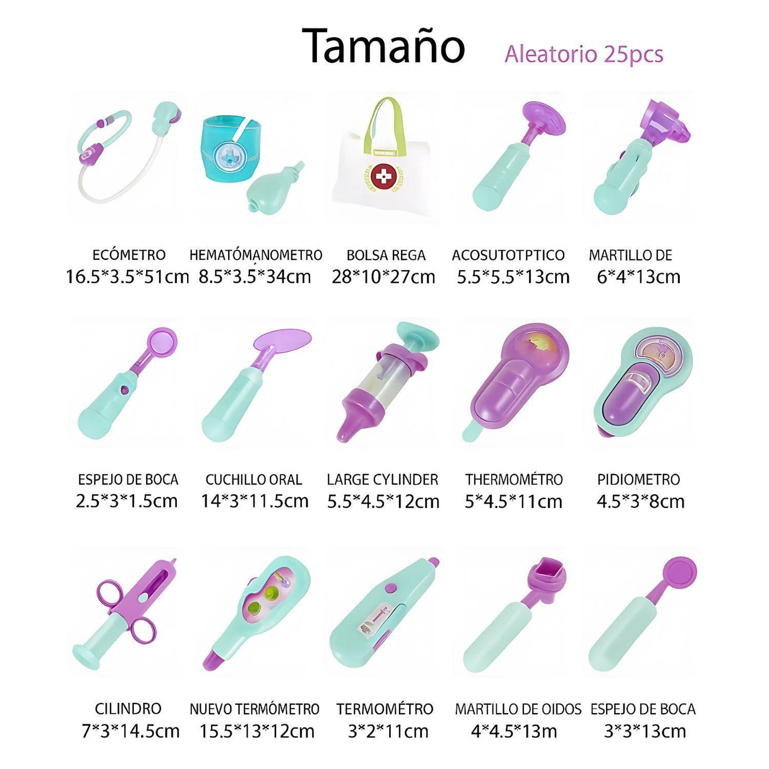 Set Juguetes Doctor Médico Rol Infantil Niños Con Luz-5