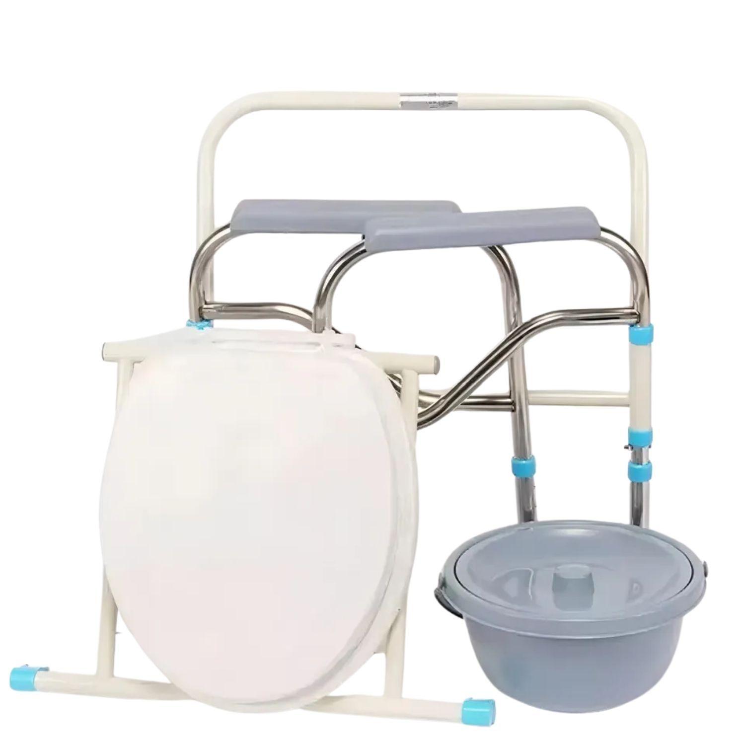 Asiento Silla Portatil Inodoro Ducha Baño Para Adulto Mayor-2