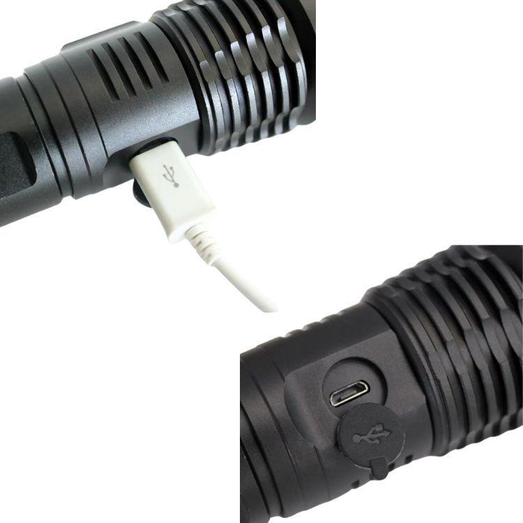 Linterna Led 50W Tactica Recargable Usb-4