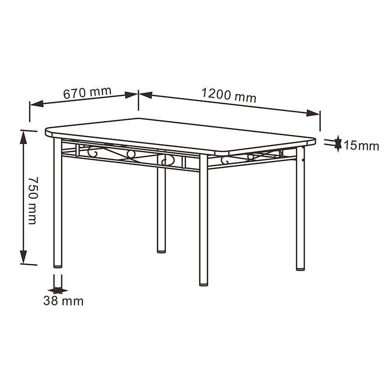 Juego de Comedor Marmol Con 4 Sillas Moderna 120cm x 67cm-1