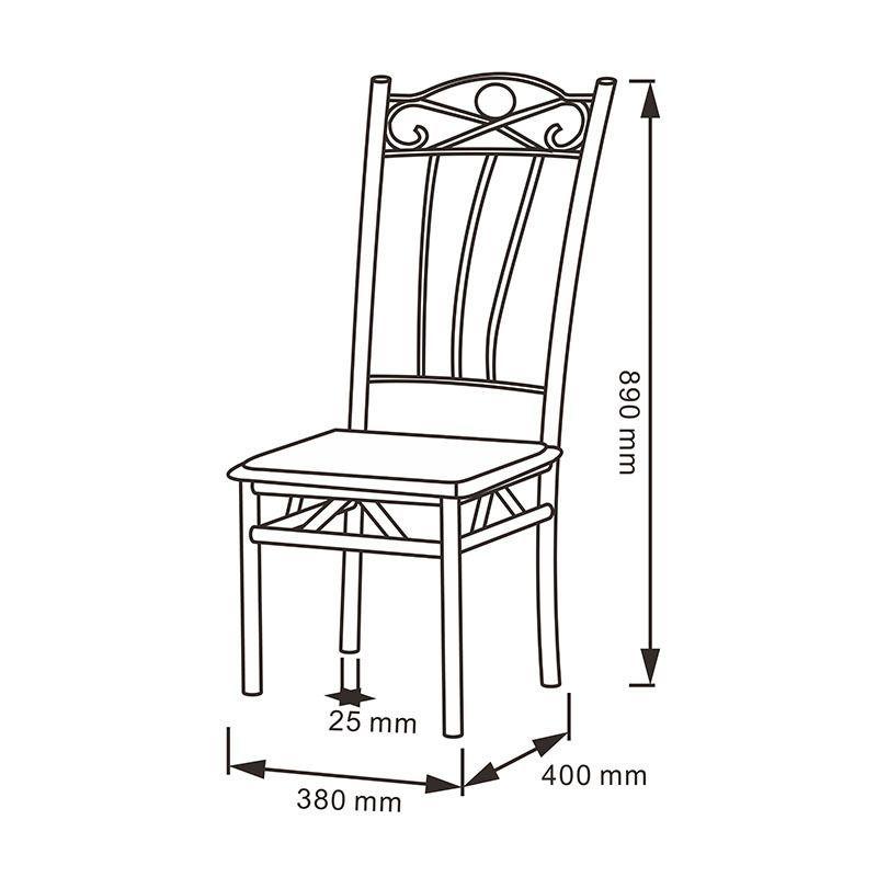 Juego de Comedor Marmol Con 4 Sillas Moderna 120cm x 67cm-2