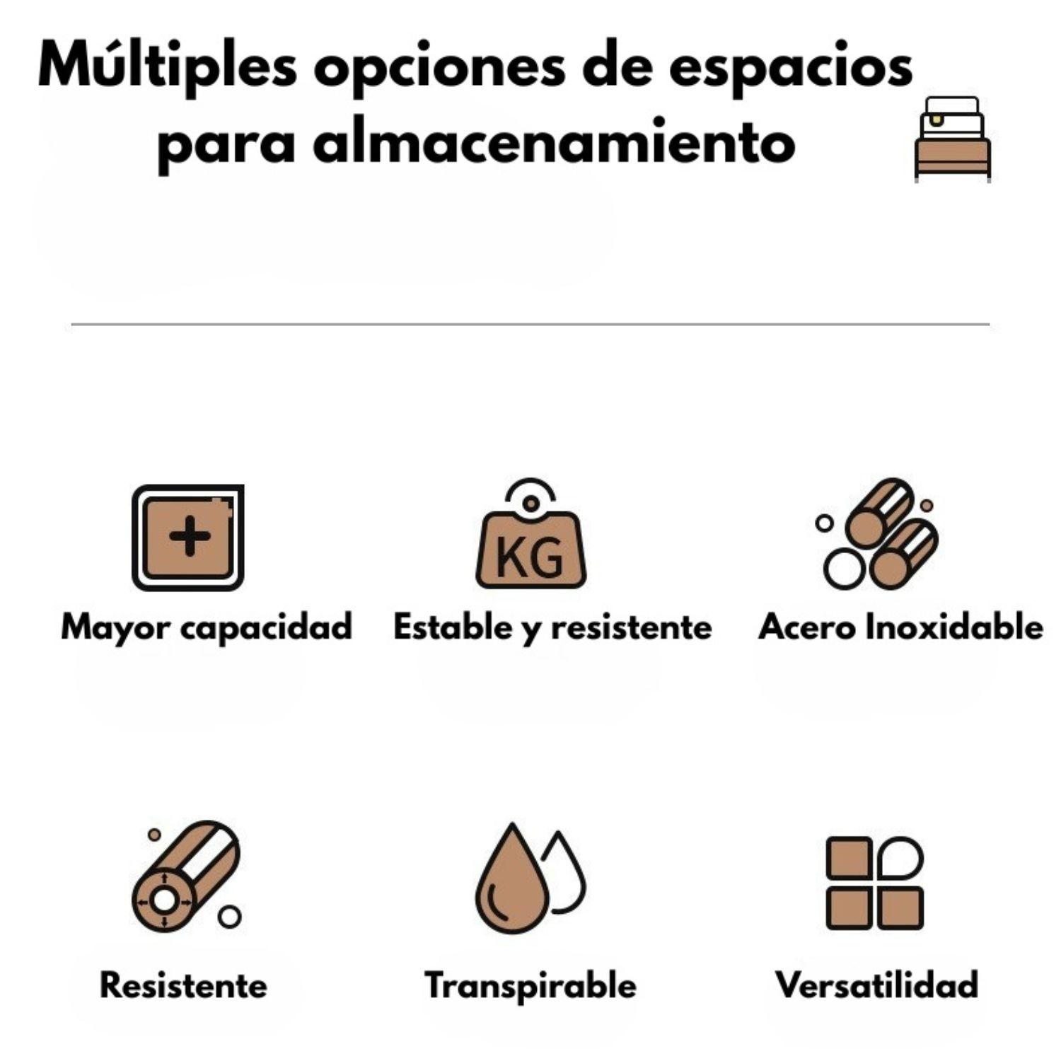 Organizador De Cubiertos Estante Escurridor Tabla de Cortar-3