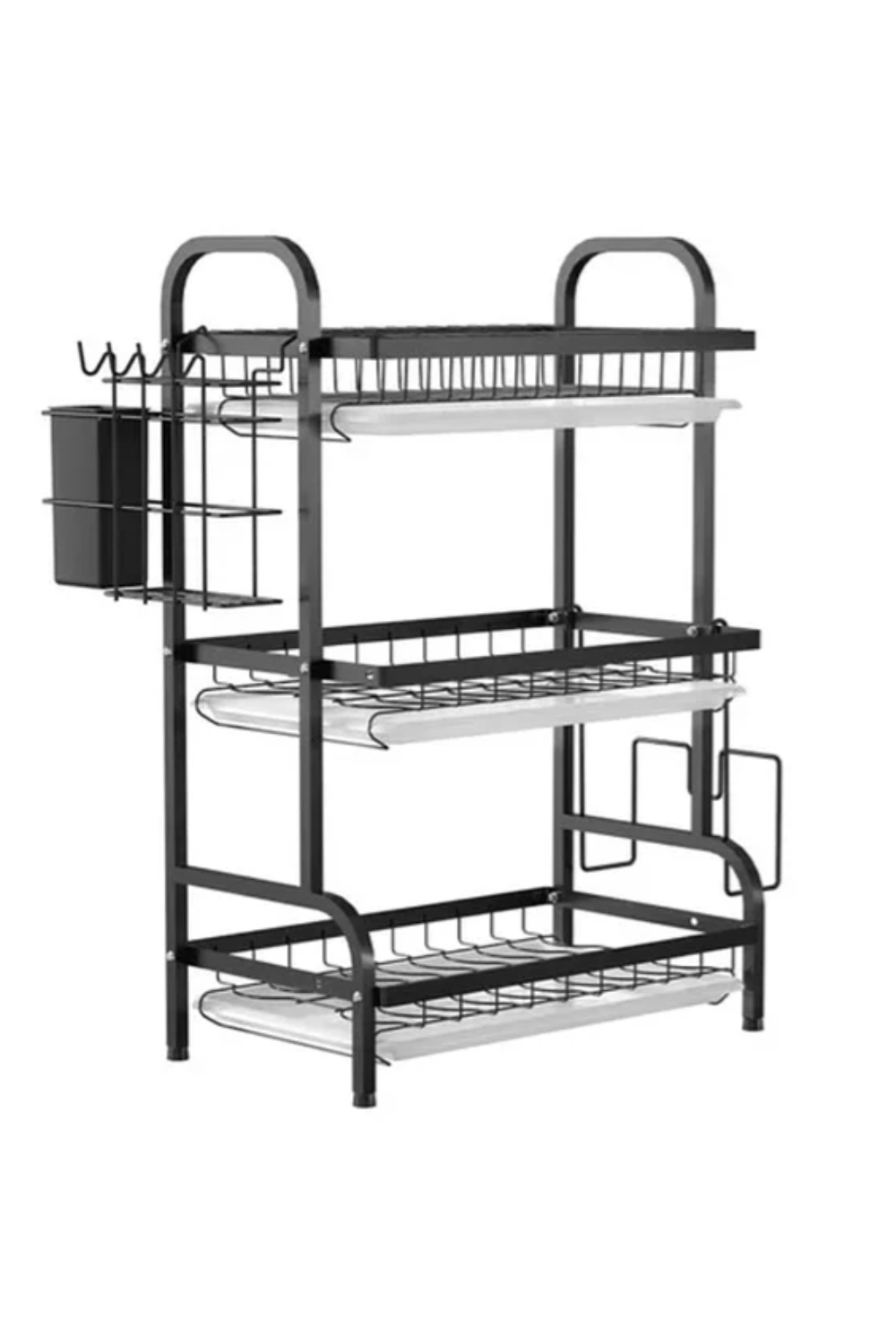 Escurridor Secador De Platos 3 Niveles Estructura De Acero-5