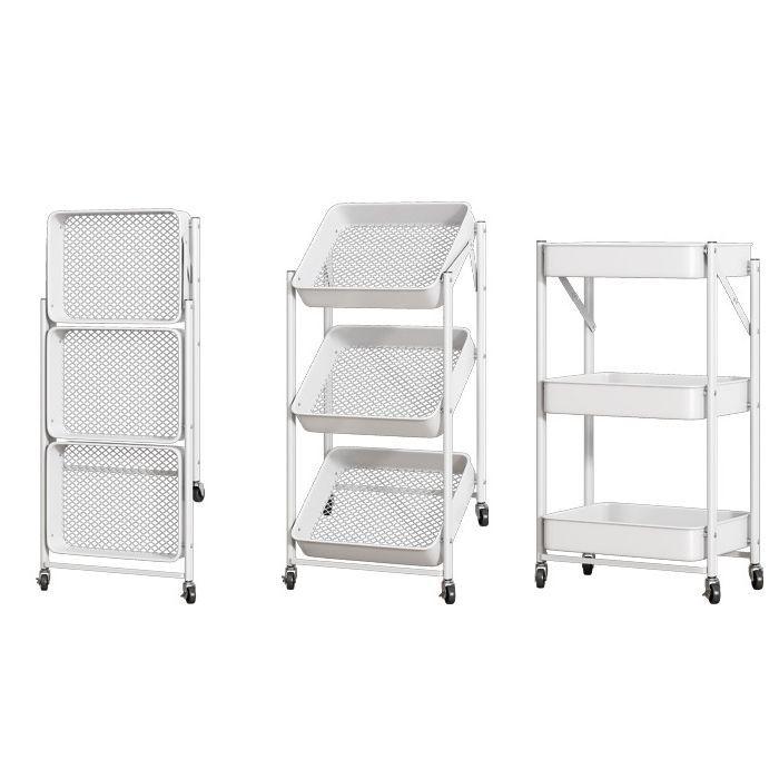 Estante Organizador Plegable Cocina Baño 3 Niveles - Blanco-3