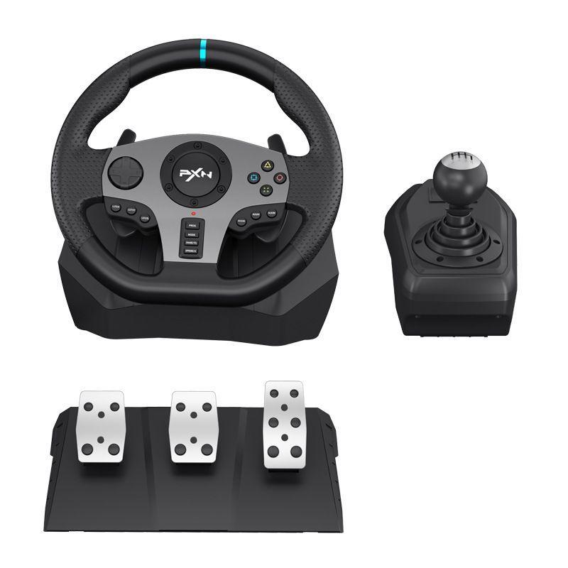 Volante Palanca Y Pedales Videojuegos Pxn V9 Ps4 Xbox y mas-0