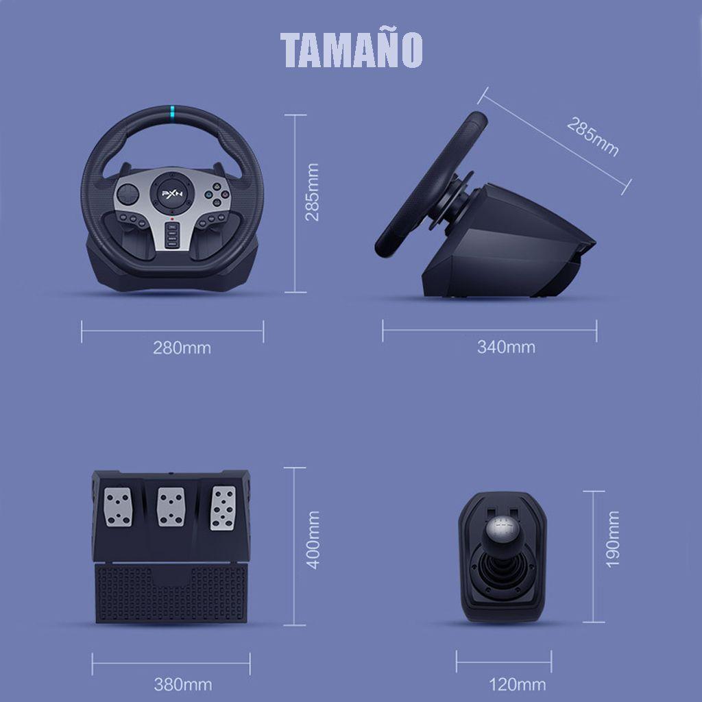 Volante Palanca Y Pedales Videojuegos Pxn V9 Ps4 Xbox y mas-1