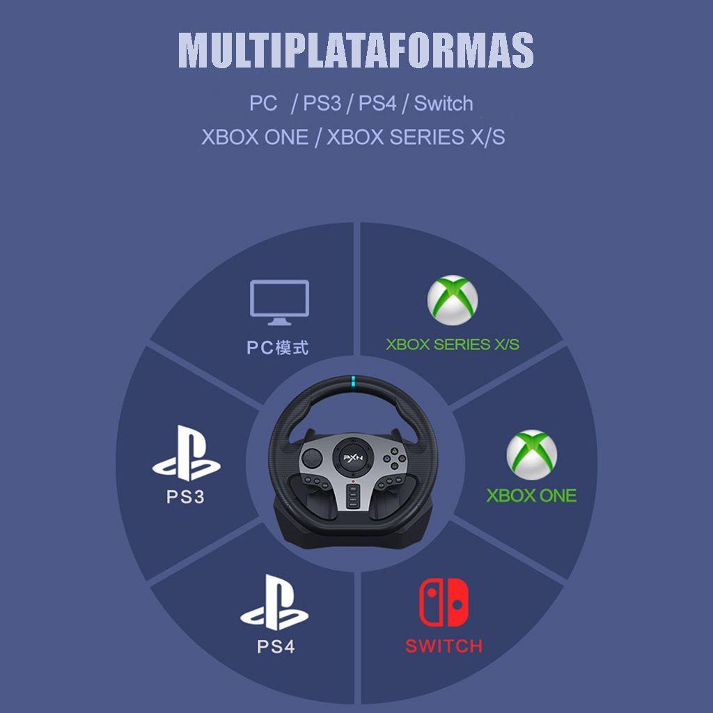 Volante Palanca Y Pedales Videojuegos Pxn V9 Ps4 Xbox y mas-3