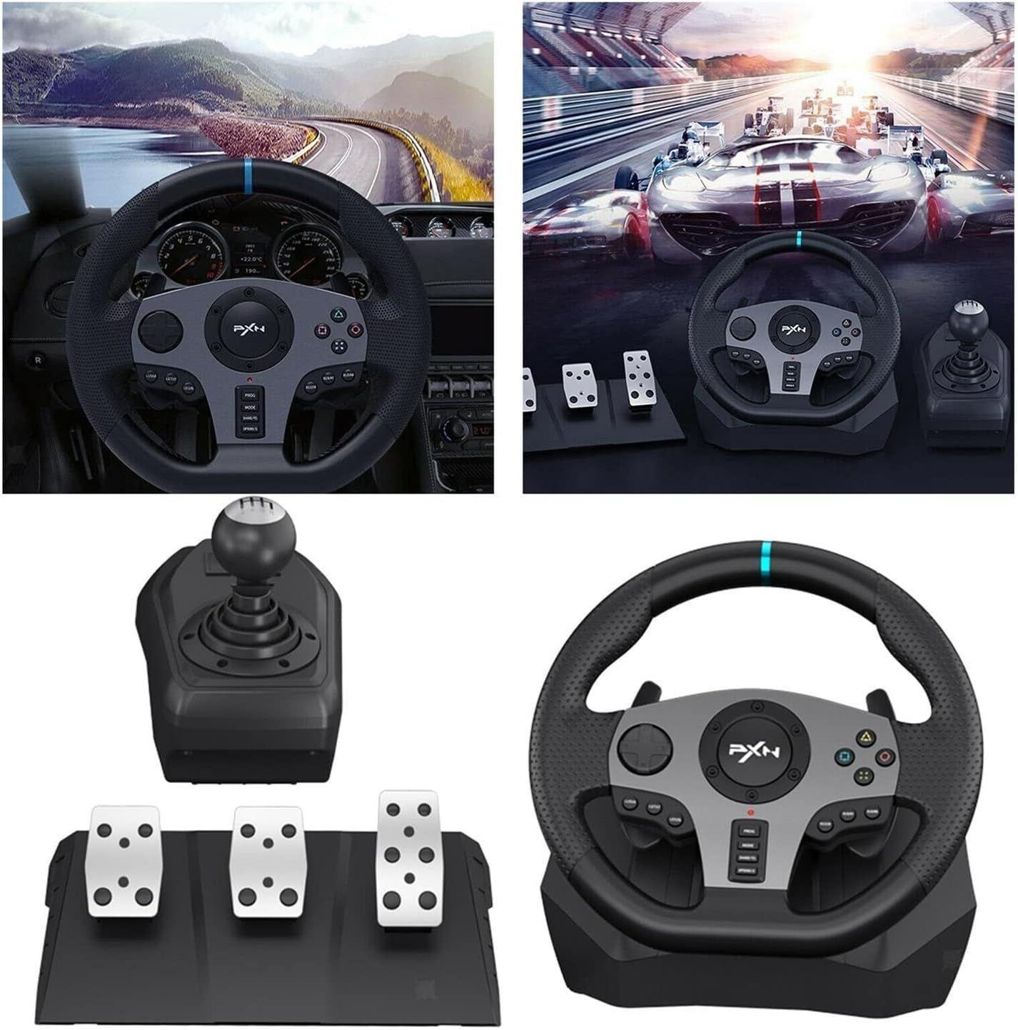 Volante Palanca Y Pedales Videojuegos Pxn V9 Ps4 Xbox y mas-4