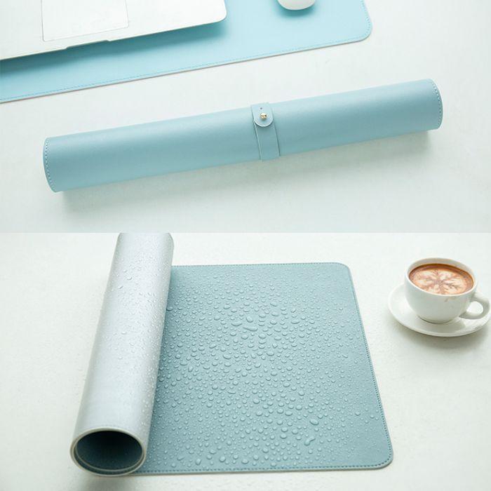 Alfombrilla Mouse Pad Cuero Doble Cara 80 X 40 Cm Impermeable-4