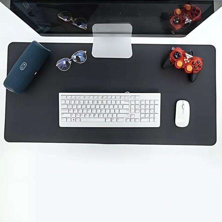 Alfombrilla Mouse Pad Cuero Doble Cara 80 X 40 Cm Impermeable-3