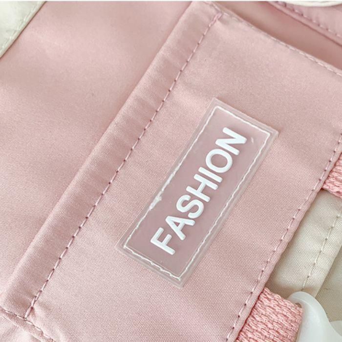 Bolso Mochila De Hombro Coreano Para Mujer Rosado-3