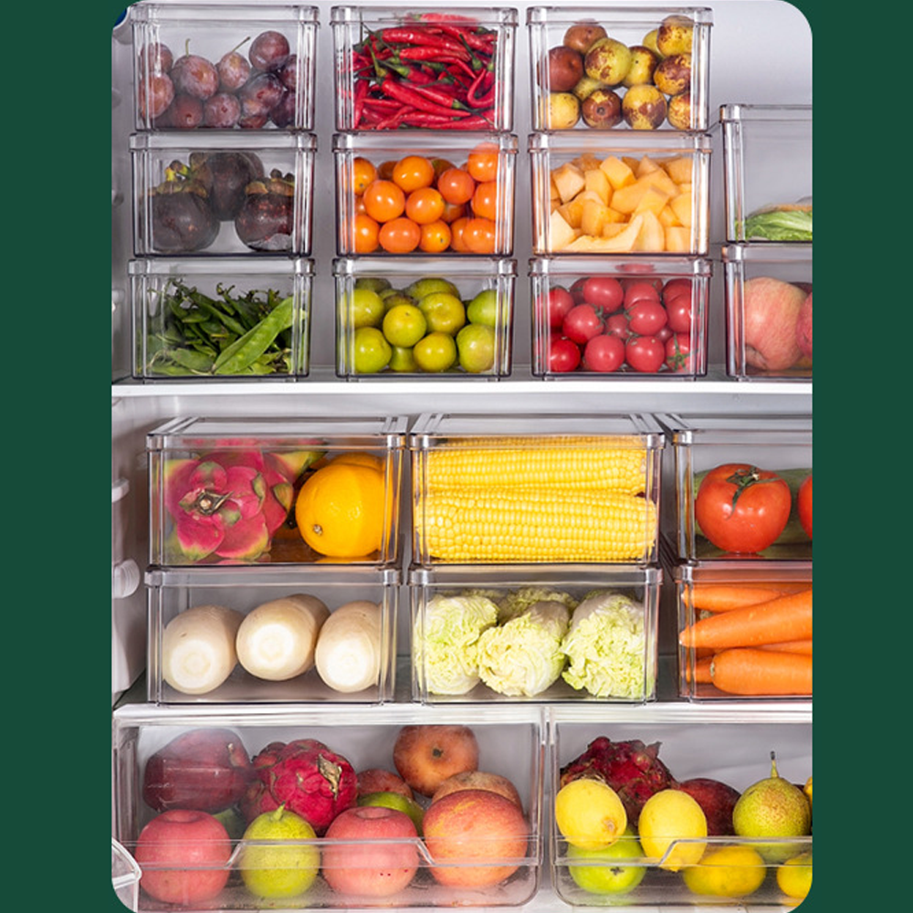 Set 7 Contenedores Refrigerador Cocina Despensa Con Tapa-5