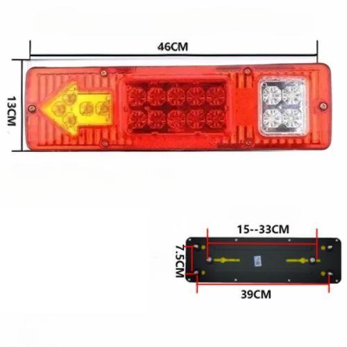 Kit 2 Focos Luz Led Trasera 24V Para Autos Camion Universal-4
