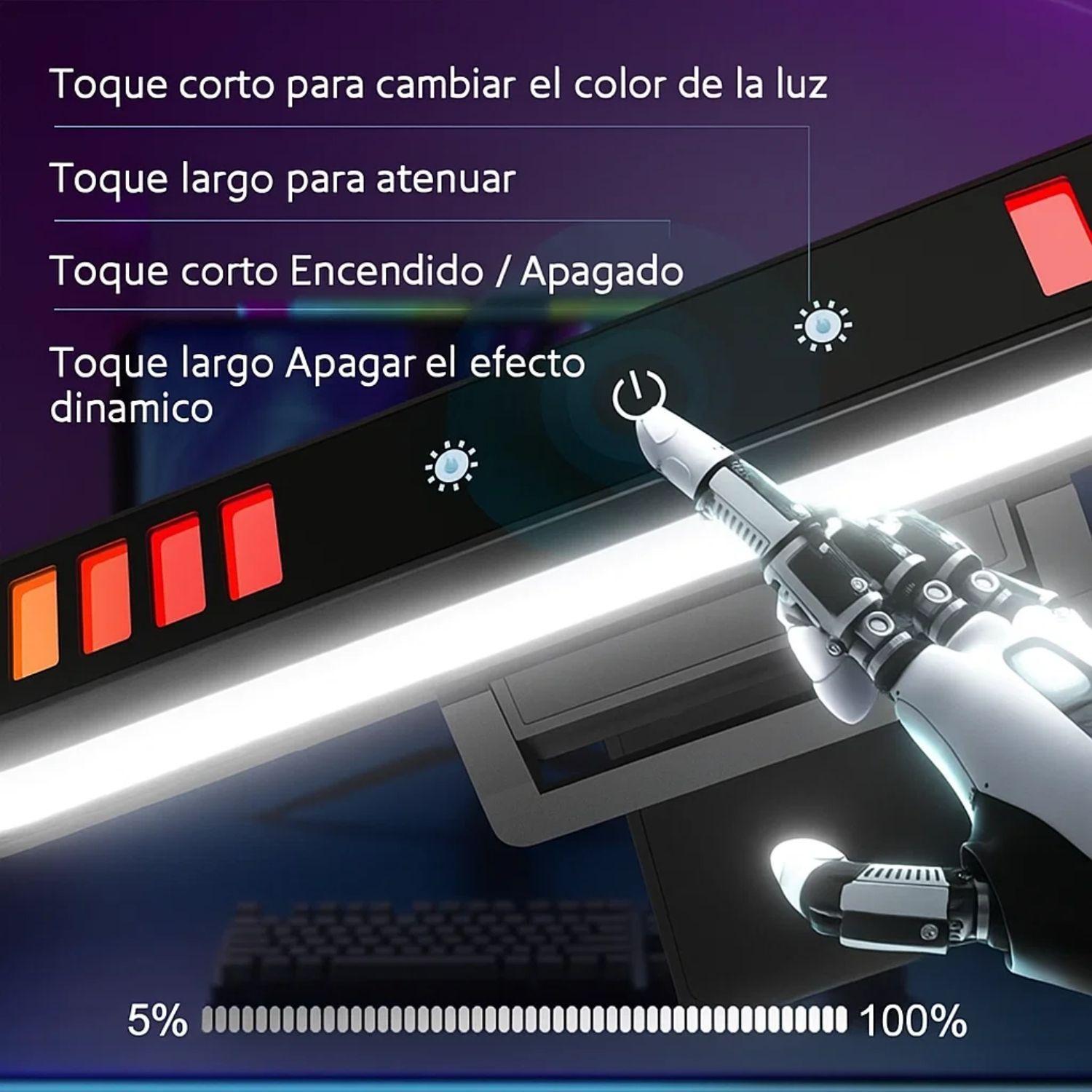 Barra De Luz Para Monitor PC 55cm Con Retroiluminación RGB-4