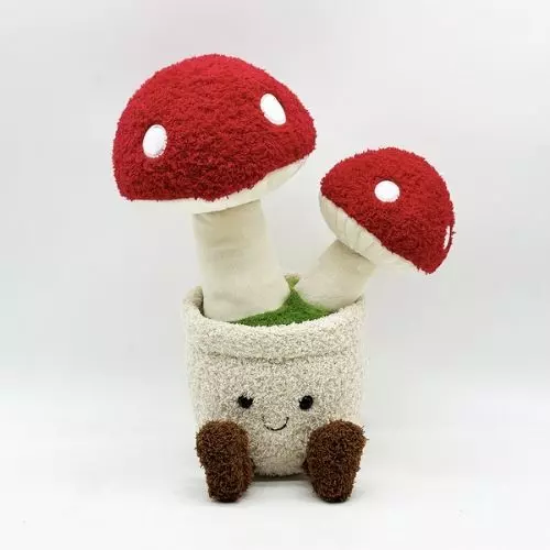 Peluche En Forma De Hongo Planta 30 cm Muñeco Kawaii Plush-0