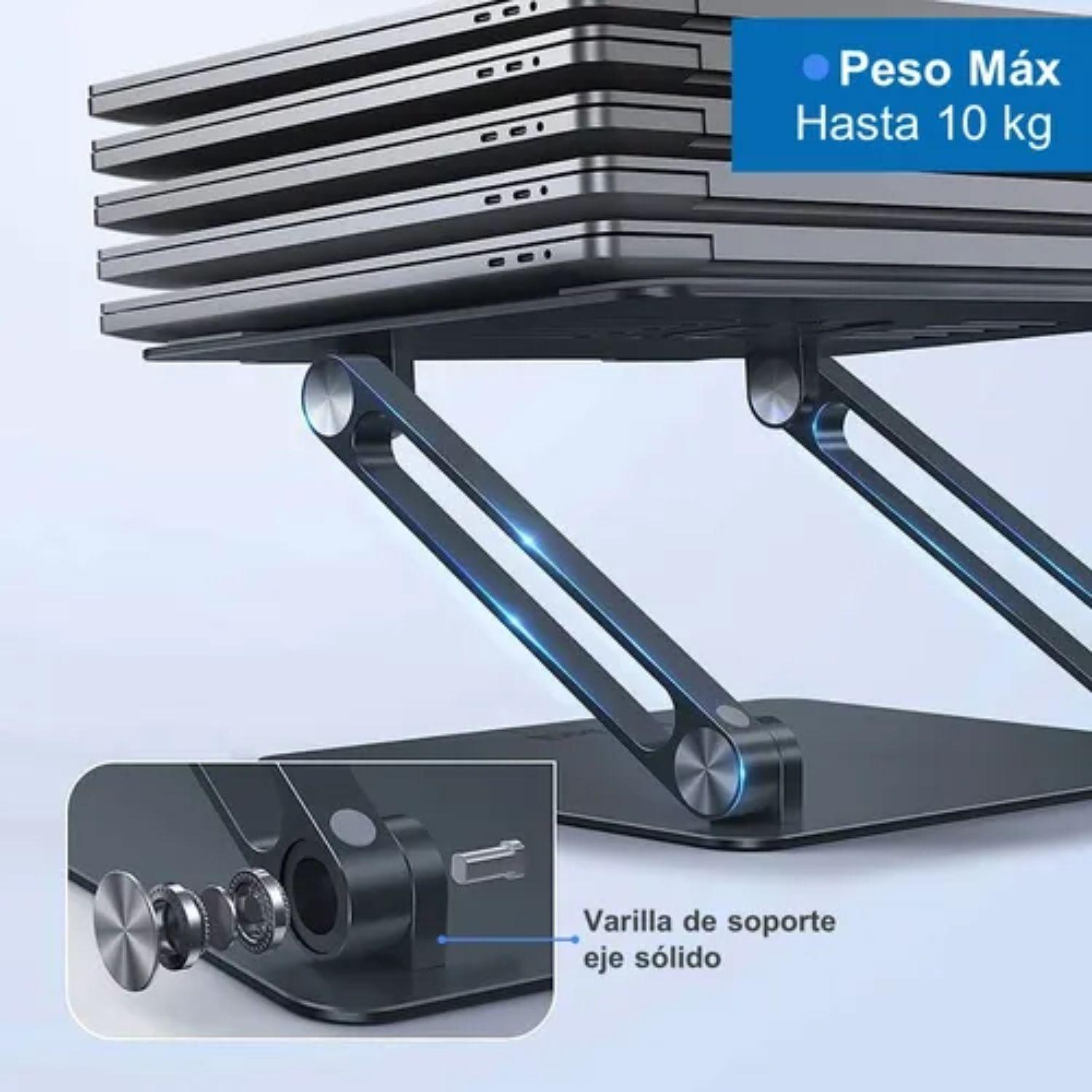 Soporte Base Elevador Notebook Computadora Portatil Plegable-4