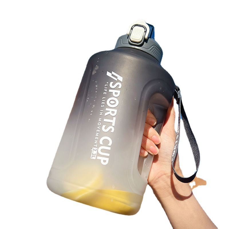 Botella De Agua Gradiente 2300ml Deportiva Fitness Unisex-0