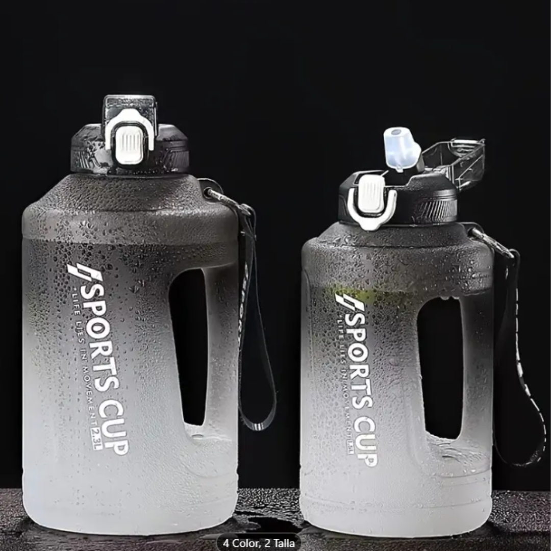 Botella De Agua Gradiente 2300ml Deportiva Fitness Unisex-4