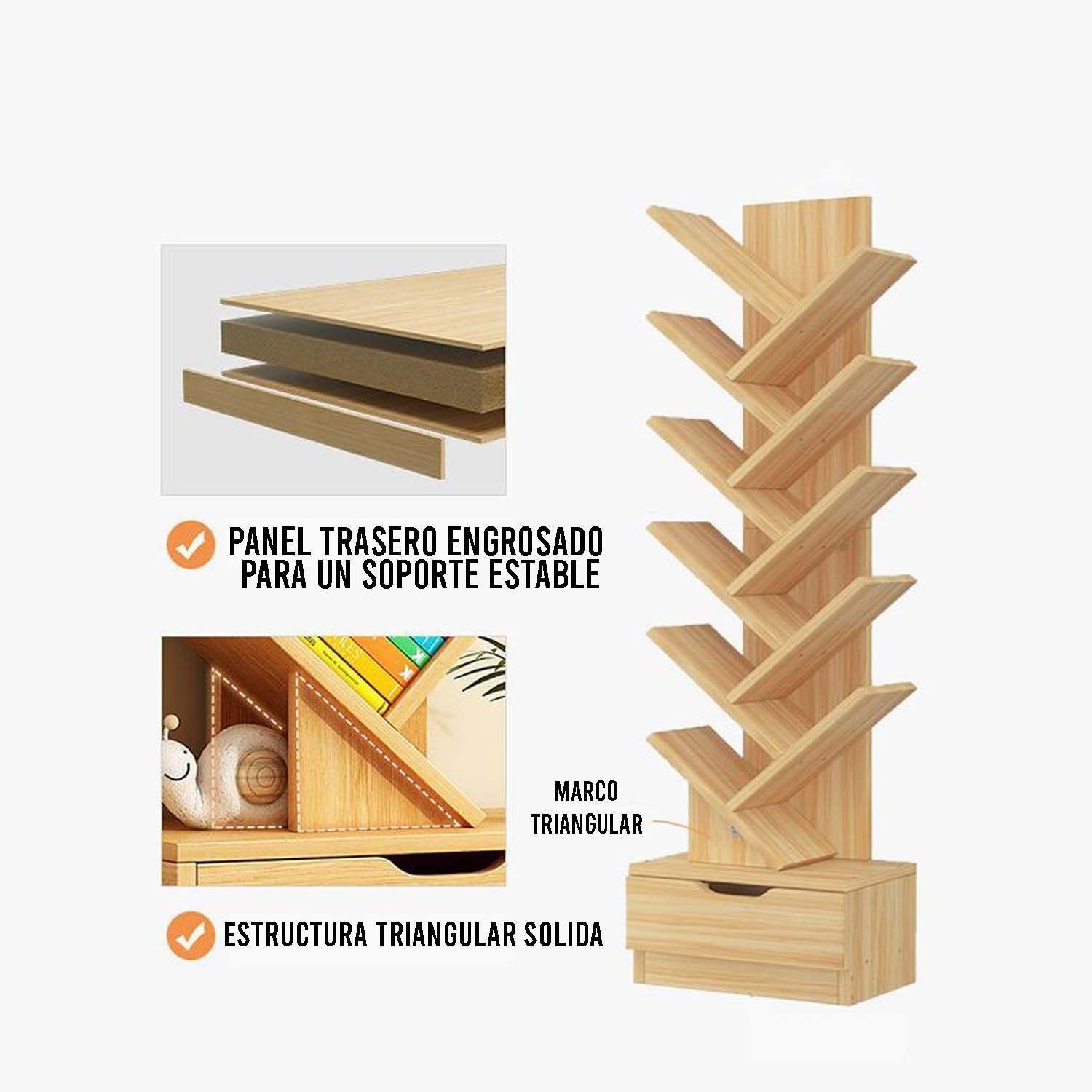 Estanteria Librero de Arbol 12 Niveles Moderno-3