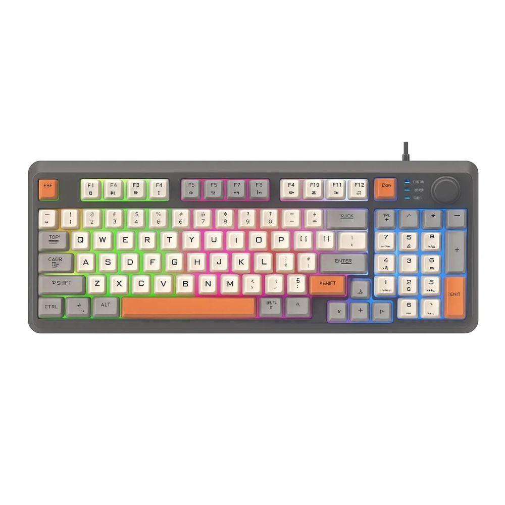 Teclado K82 + Mouse para PC gamer con luces LED RGB-2