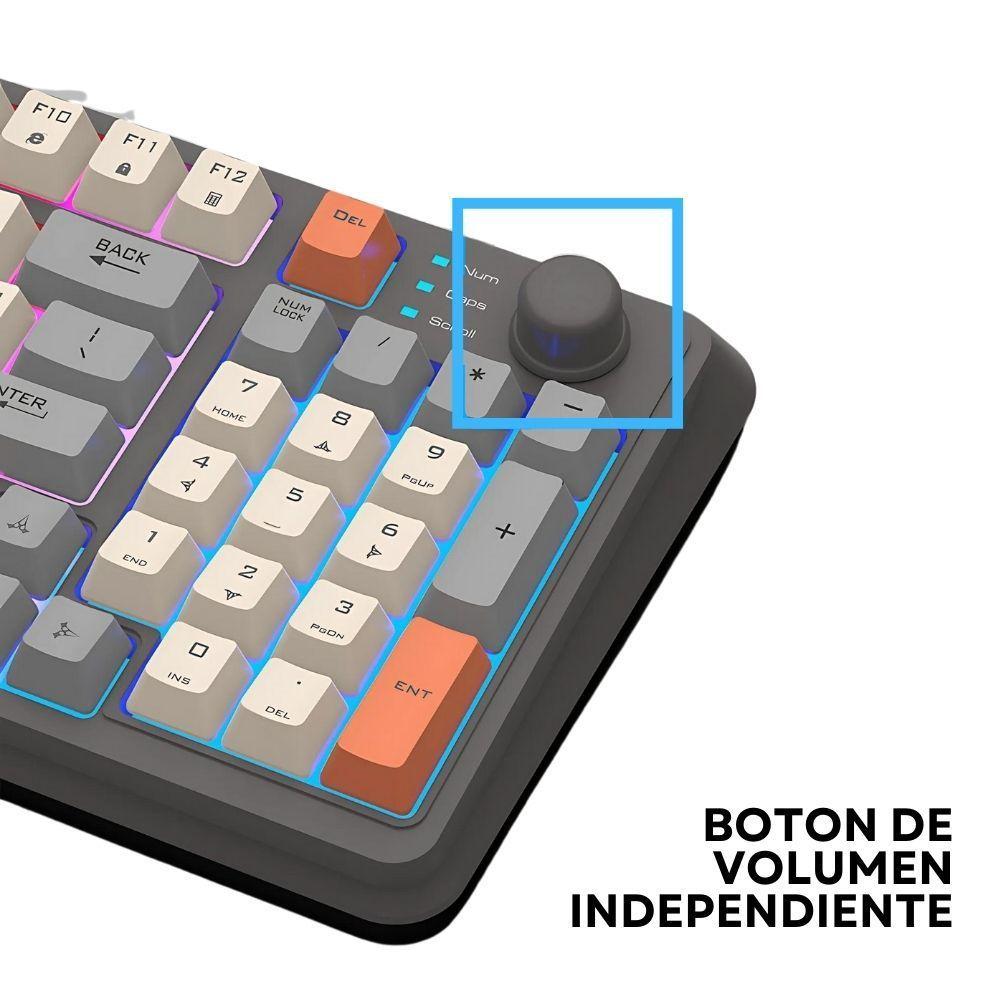 Teclado K82 + Mouse para PC gamer con luces LED RGB-3