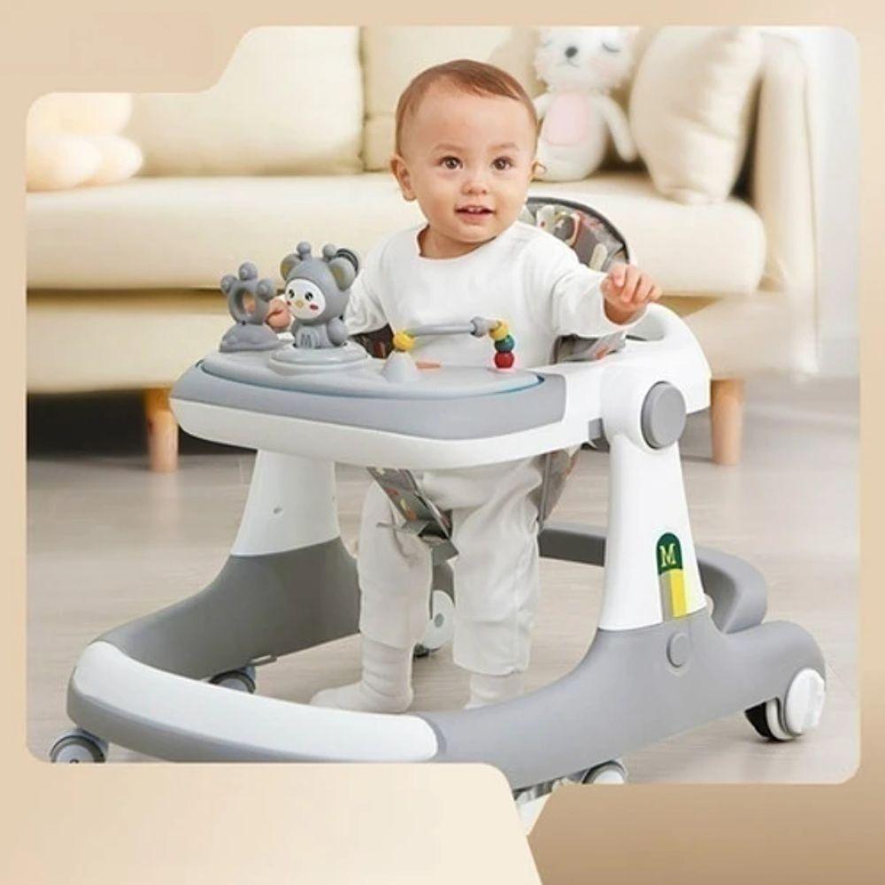 Andadera Caminadora De Bebé Multifuncional Anticaida Unisex Roja-4