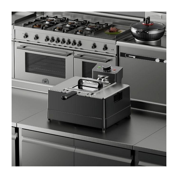 Freidora De Aceite Eléctrica Moderna 10ltrs Monocilindrico-2