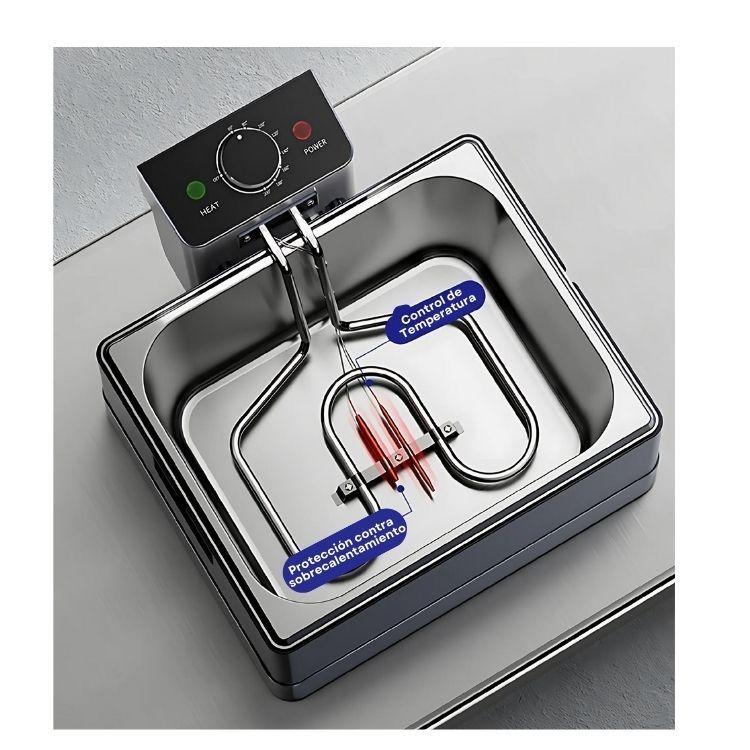 Freidora De Aceite Eléctrica Moderna 10ltrs Monocilindrico-3
