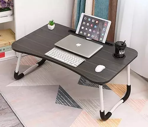 Mesa Cama 60x40x28cm Portátil Desayuno Bandeja-4