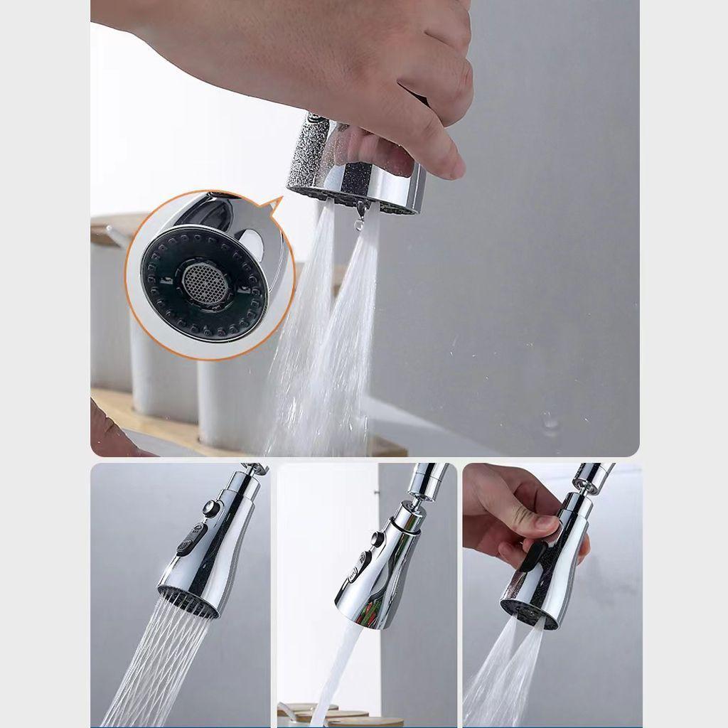 Adaptador De Grifo Anti Salpicaduras Filtro 3 Velocidades-3