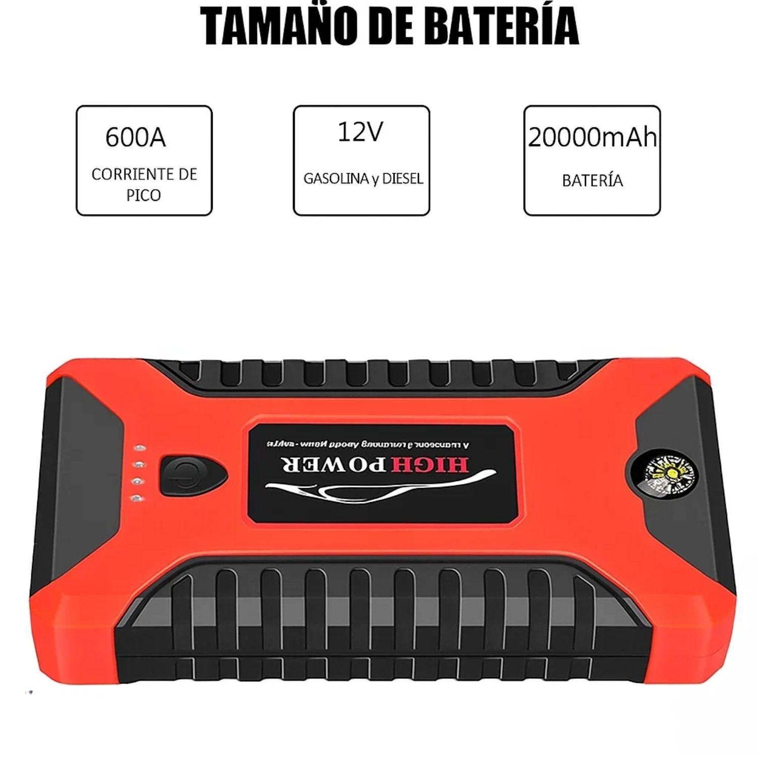 Arrancador Partidor Batería Autos 12V Cargador USB Telefono-3
