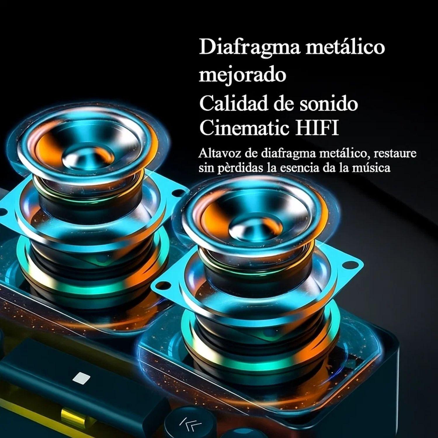 Altavoz Parlante Gamer Con Teclas Luz RGB Bluetooth PC-3