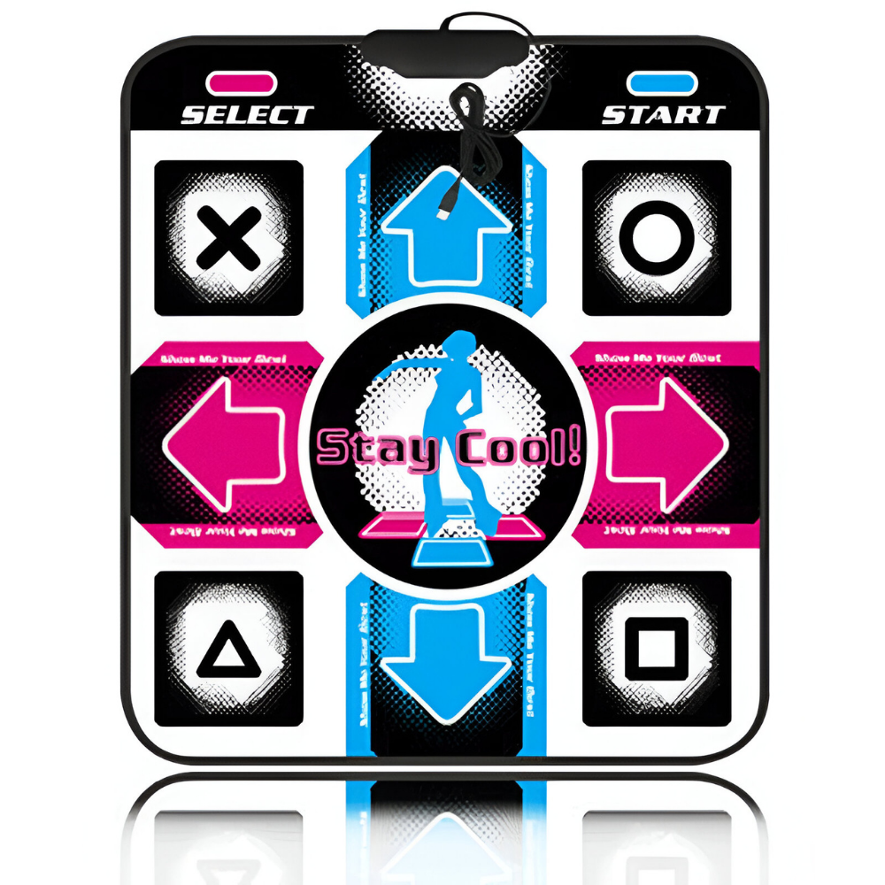 Tapete De Baile Para Juegos PC USB 11 Botones 90x80cm-0