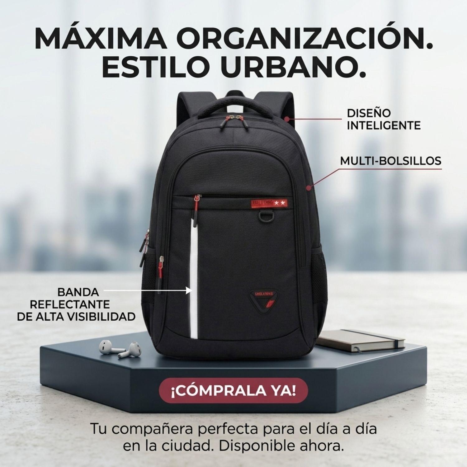 Mochila Casual Viajes Urbana Unisex Impermeable-3